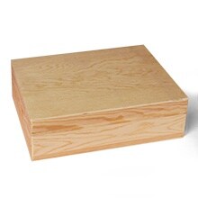 Natural Plywood Hinged Boxes