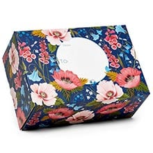 Patterned Mailing Boxes - 9-1/4" X 6-1/2" X 4" - Drifting Blossoms