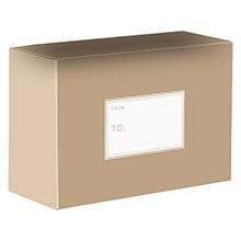 Solid Colored Mailing Boxes - 12" X 9" X 6"