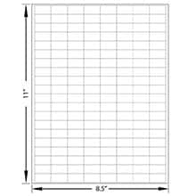 1" X 1/2" Blank White Labels - Rectangle