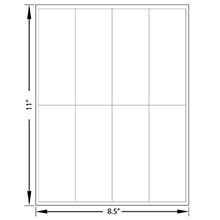 2" X 5" Blank White Labels - Rectangle