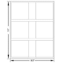 3" X 3" Blank White Labels - Square