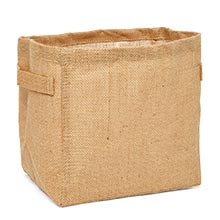 Burlap/Canvas Storage Baskets