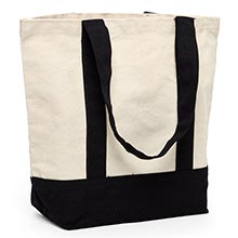 Canvas Tote Bags - Two-Tone Accent