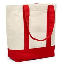 Canvas Tote Bags - Two-Tone Accent