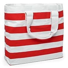 Stripe Canvas Tote Bags