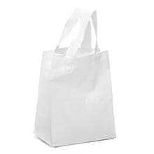 Colored Soft Loop Plastic Handle Bags - 3 mil