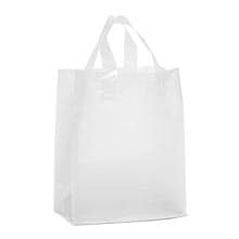 Clear Frosted Soft Loop Plastic Handle Bags