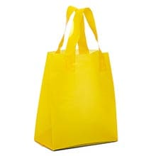 Colored Soft Loop Plastic Handle Bags - 3 mil