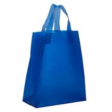 Colored Soft Loop Plastic Handle Bags - 3 mil