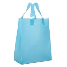 Colored Soft Loop Plastic Handle Bags - 3 mil