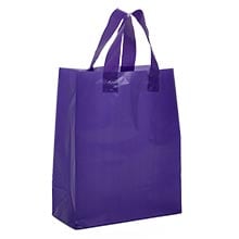 Colored Soft Loop Plastic Handle Bags - 3 mil