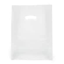 Frosted Die Cut Handle SOS Plastic Bags