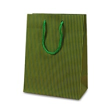 Wide Pinstripe Paper Euro Totes