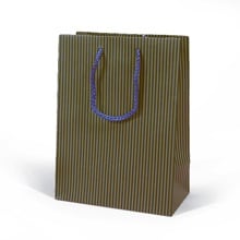 Wide Pinstripe Paper Euro Totes