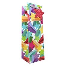 Patterned Wine Gift Bags - 4-1/2" X 4-1/2" X 14"