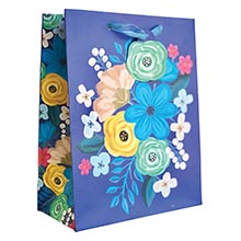 Patterned Gift Bags - 10" X 4" X 8"