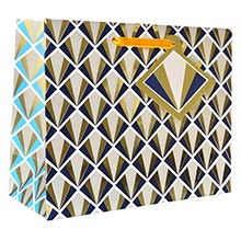 Patterned Gift Bags - 8" X 4" X 10"