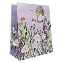 Patterned Gift Bags - 10" X 4" X 8"