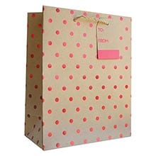 Patterned Gift Bags - 10" X 4" X 8"