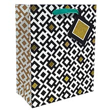 Patterned Gift Bags - 7-1/2" X 3" X 6"