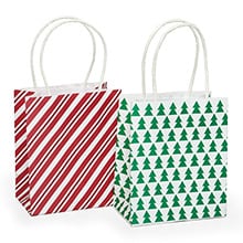 Assorted Holiday Gift Bags - 4-1/2" X 2-5/8" X 5-3/8