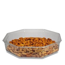 Clear PET Octagonal Plastic Food Containers (No Lid)