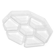 Clear R(PET) Octagon Plastic Food Containers