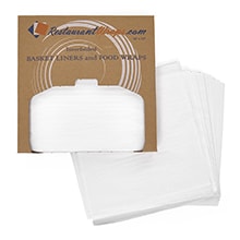 White Basket Liner Food Wraps