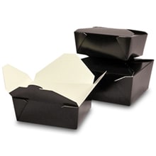 50ea - #8 6-3/4x5-1/2x2-1/2 Krft Econo-Pak Takeout Box | Width: 5 1/2 inch by Paper Mart, Green