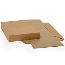 Kraft Lux Fld-Up Gift Box Lid - 10 X 10 - Cardboard - Quantity: 200 - High Wall Boxes by Paper Mart