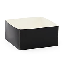 Black Lux Gift Box Base Colored - 10 X 10 X 6 - Satin - Quantity: 200 - High Wall Boxes by Paper Mart