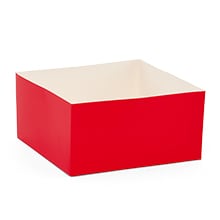 Premium Red Heavy-Wall Gift Box Base