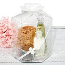 25 Crystal Clear Pillow Boxes 2 x 3/4 x 3 Inches for Gifts, Retail