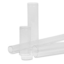 Clear Round Tube Acrylic Cylinder Container with Removable lid