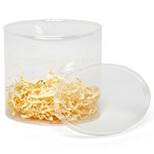 Clear Oval Plastic Containers W/Cap