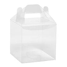 Clear Gable Favor Box, 4x3x2.75, 12 Pack