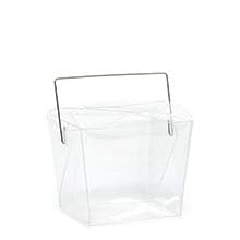 Clear Plastic Wire Handle Boxes