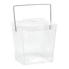 Clear Plastic Wire Handle Boxes