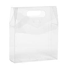 Die Cut Handle Clear PVC Tent Boxes