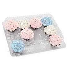 Clear PET Clamshell Cupcake & Muffin Containers