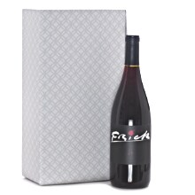 Pearl Grey Tuck Top Pres Wine Box - 7 X 3-3/4 X 13-3/8 - Cardboard - Quantity: 30 by Paper Mart