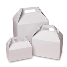 Kraft & White Gable Boxes