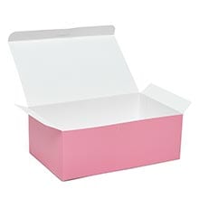 Small Pink Easy Set-Up Pastry Boxes