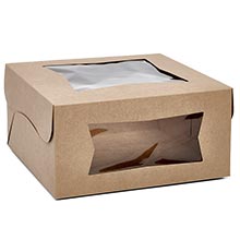 Premium Kraft Automatic Cake Boxes - Front Loading