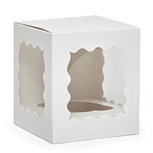 Tuck Top Cupcake Boxes with Windows