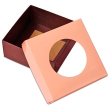 Bi-Colored Cookie Box with Round Window