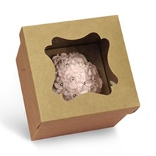 Two Piece Window Cupcake Box with Insert