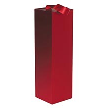 One Bottle Wine Gift Boxes with Ribbon Handle