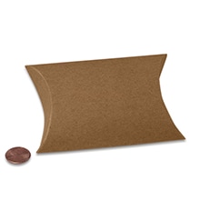 White & Kraft Pillow Boxes